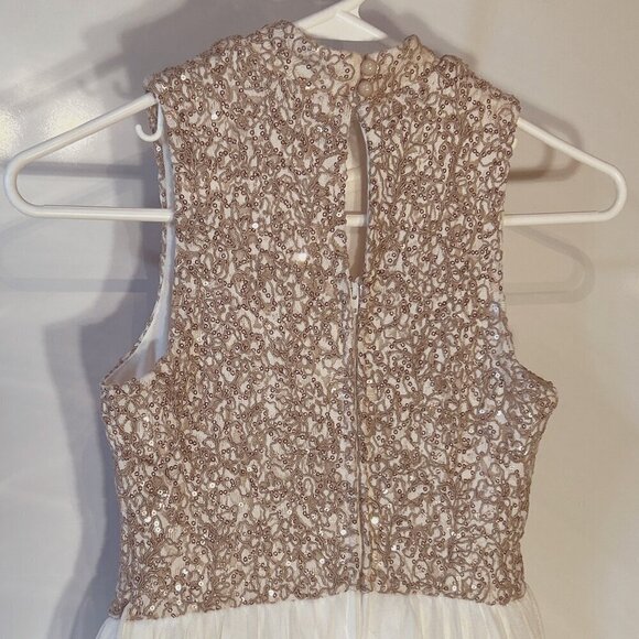 Xtraordinary SZ 10 Formal Pale copper/ivory gown dress Wedding Dance Recital - Picture 4 of 13